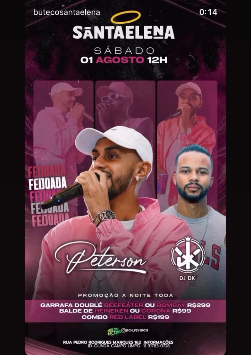 Flyer Buteco Santa Elena