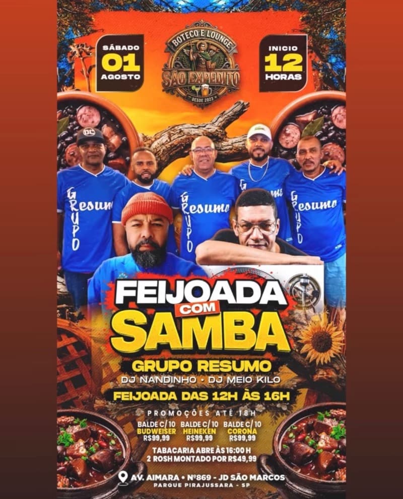 Flyer Boteco São Expedito