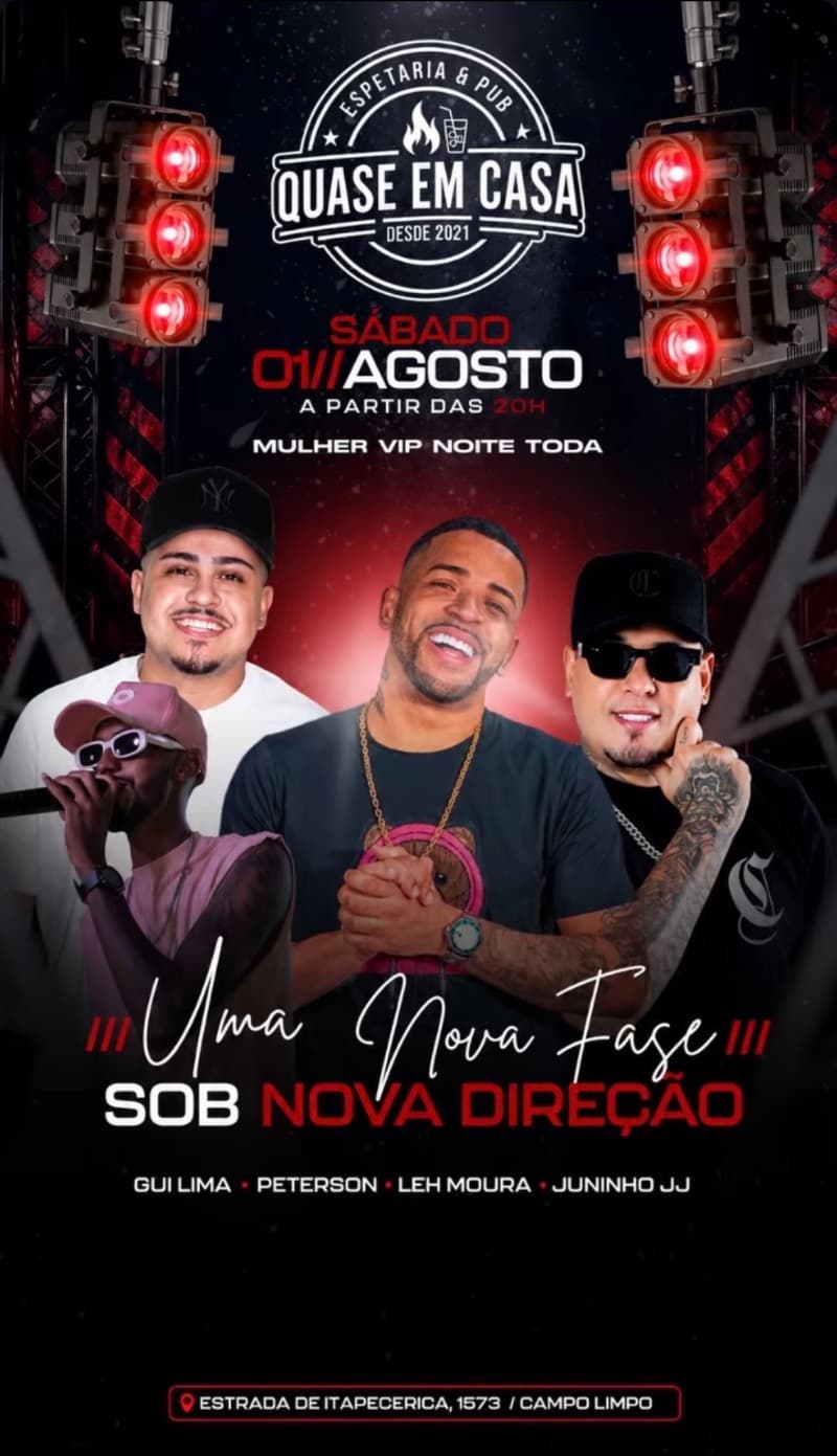Flyer Quase em Casa